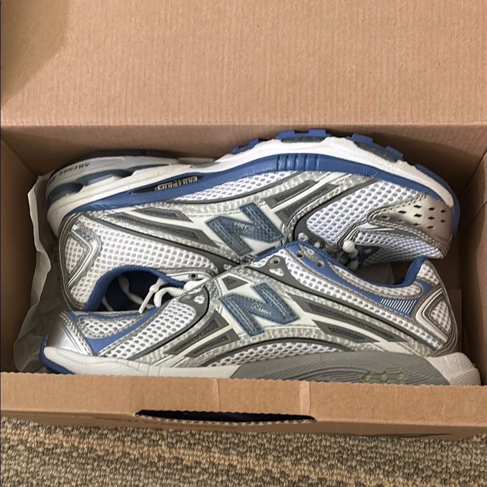 New Balance Athletic Shoes in Blue and Gray